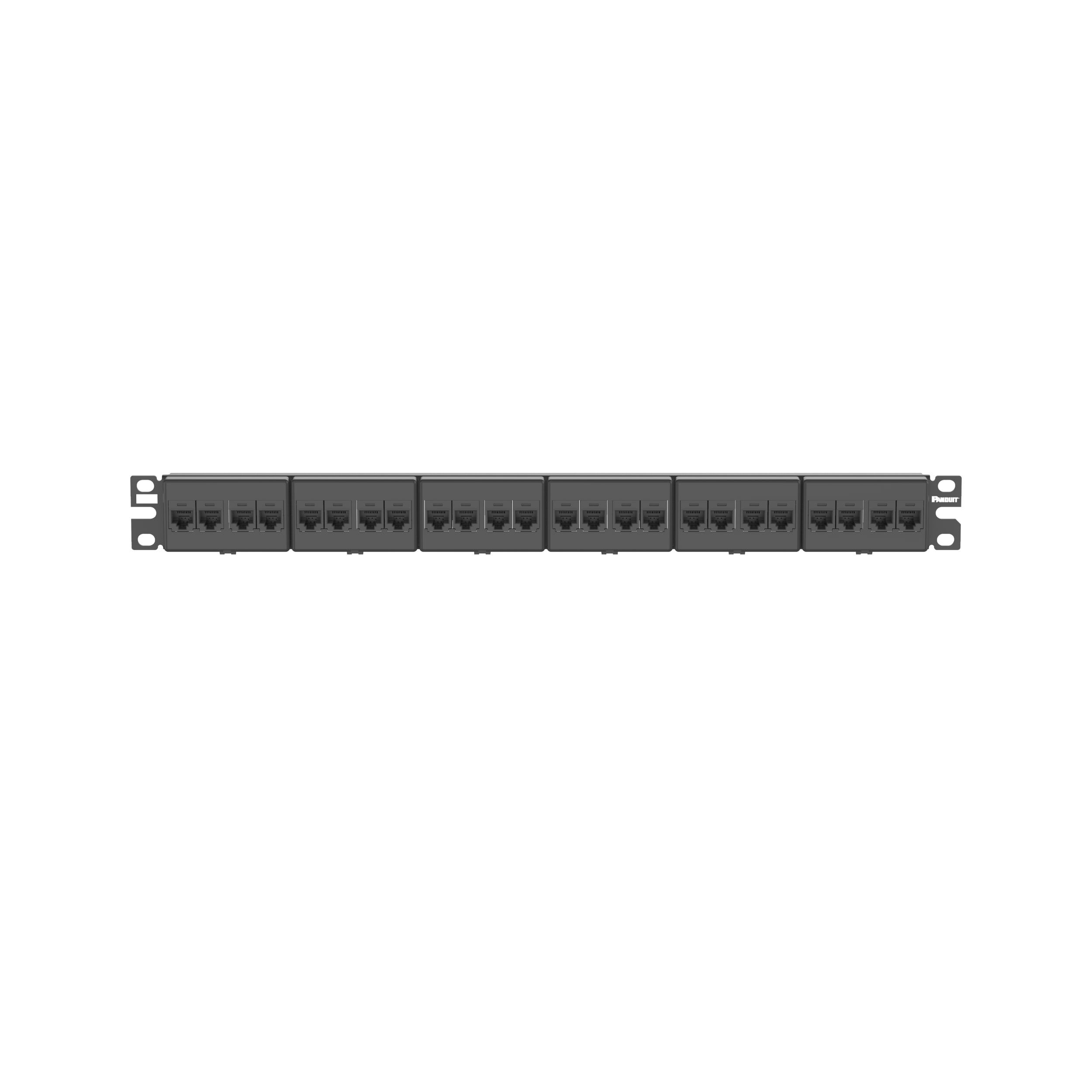 PANDUIT - PANCP246X88BL PATCHPANEL,24PT,CAT6A,FLAT,BL,EA