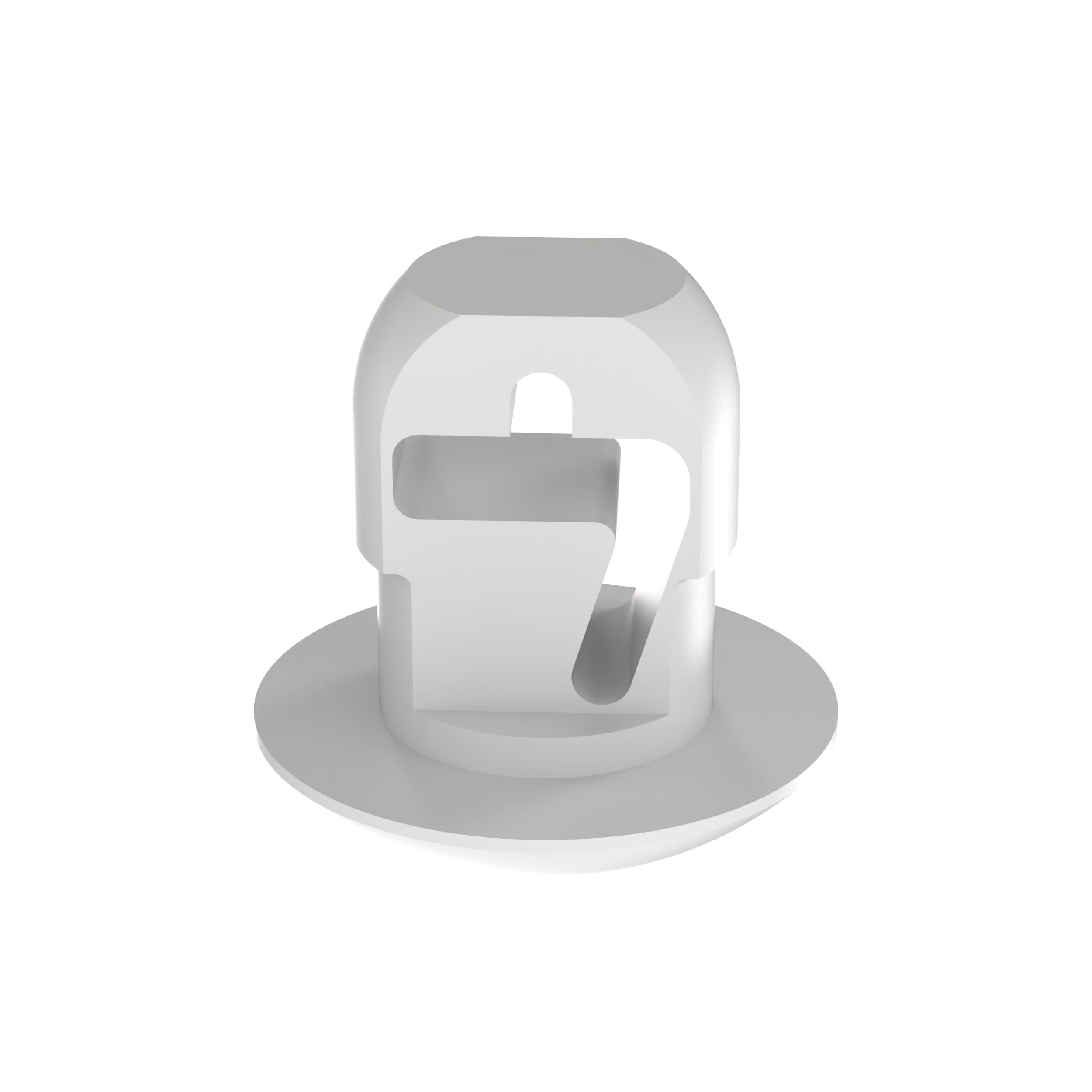 PANDUIT - PANPBMS-H25-C CABLEMOUNT,PUSHBUTTON,0.25HOLE,NAT,PK100