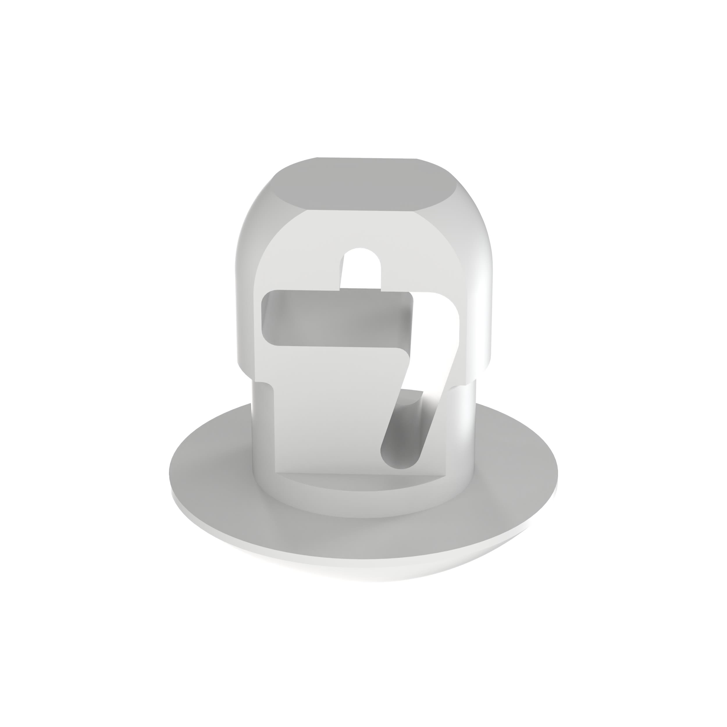 PANDUIT - PANPBMS-H25-C CABLEMOUNT,PUSHBUTTON,0.25HOLE,NAT,PK100