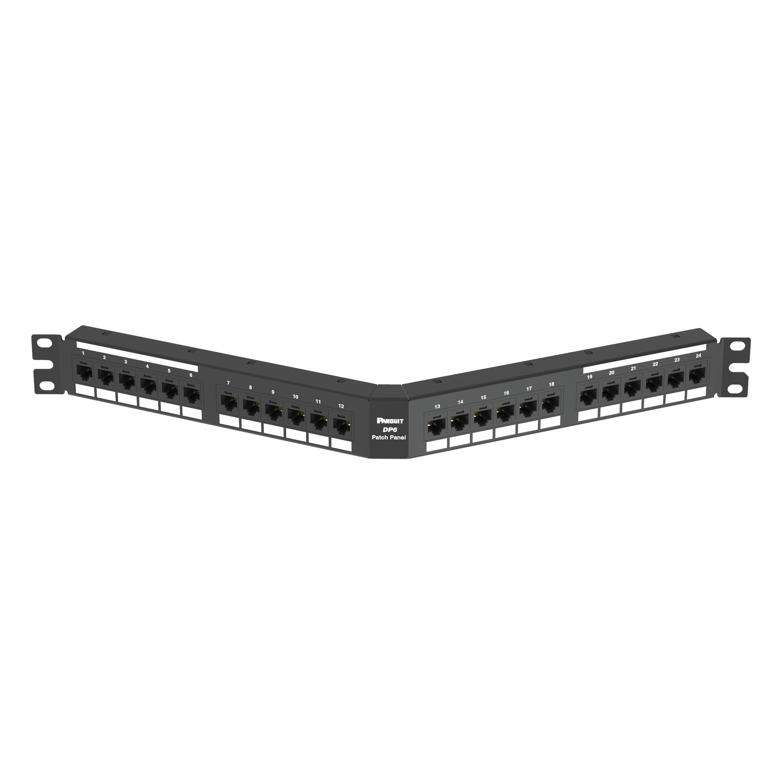 PANDUIT - PANDPA24688TGY PCHDOWNPTCHPNL,CAT6,ANGLD,24-PORT,EA