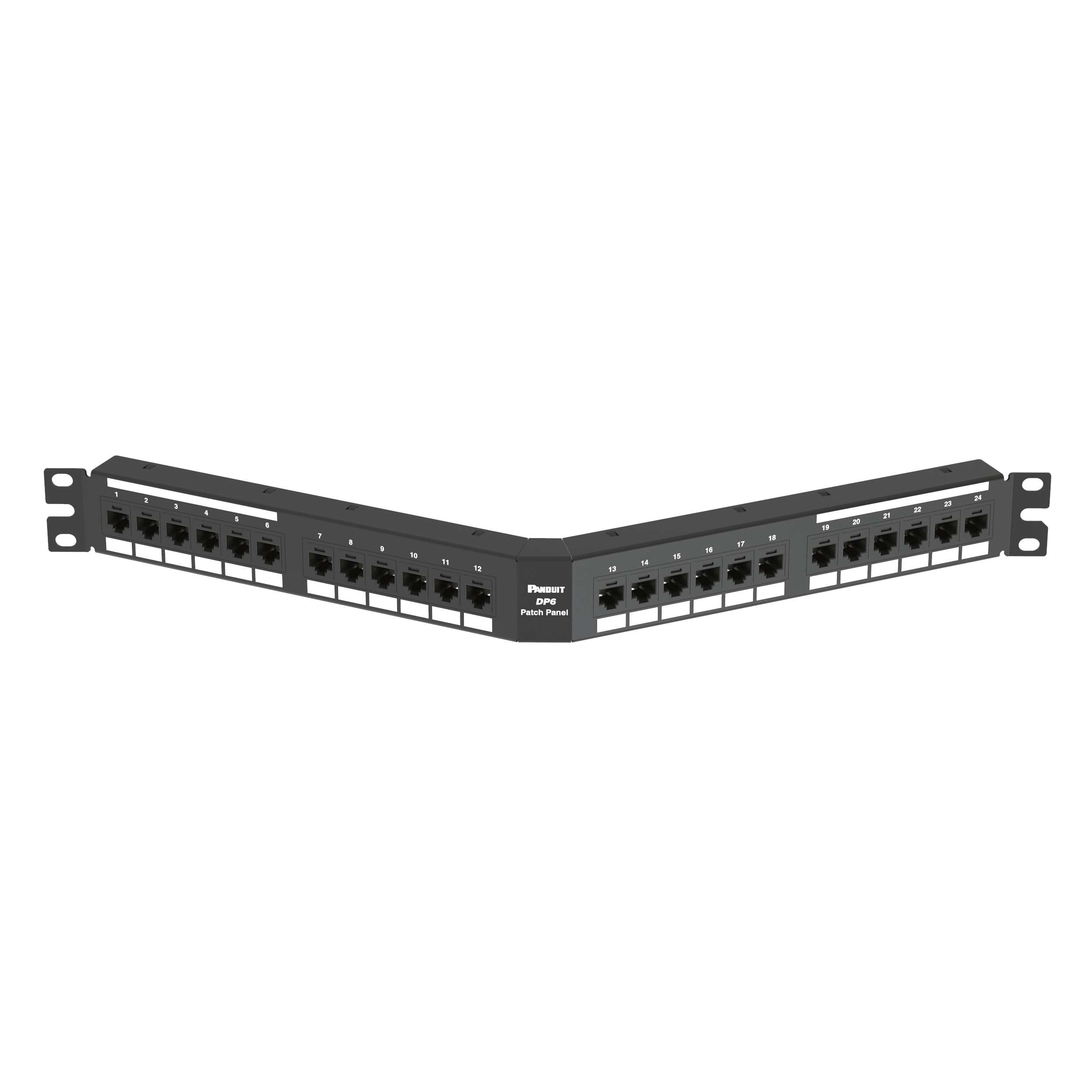 PANDUIT - PANDPA24688TGY PCHDOWNPTCHPNL,CAT6,ANGLD,24-PORT,EA