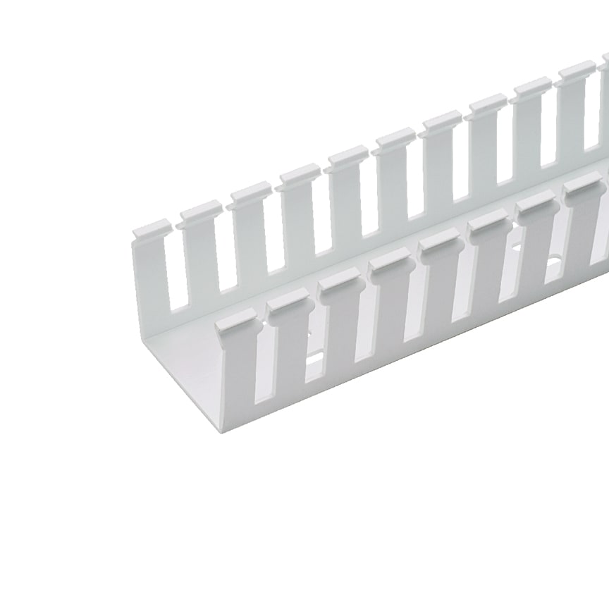 PANDUIT - PANNNC75X75WH2 SLOT HALFREE MDCT,75MMX75MMX2M,WH,2MTR