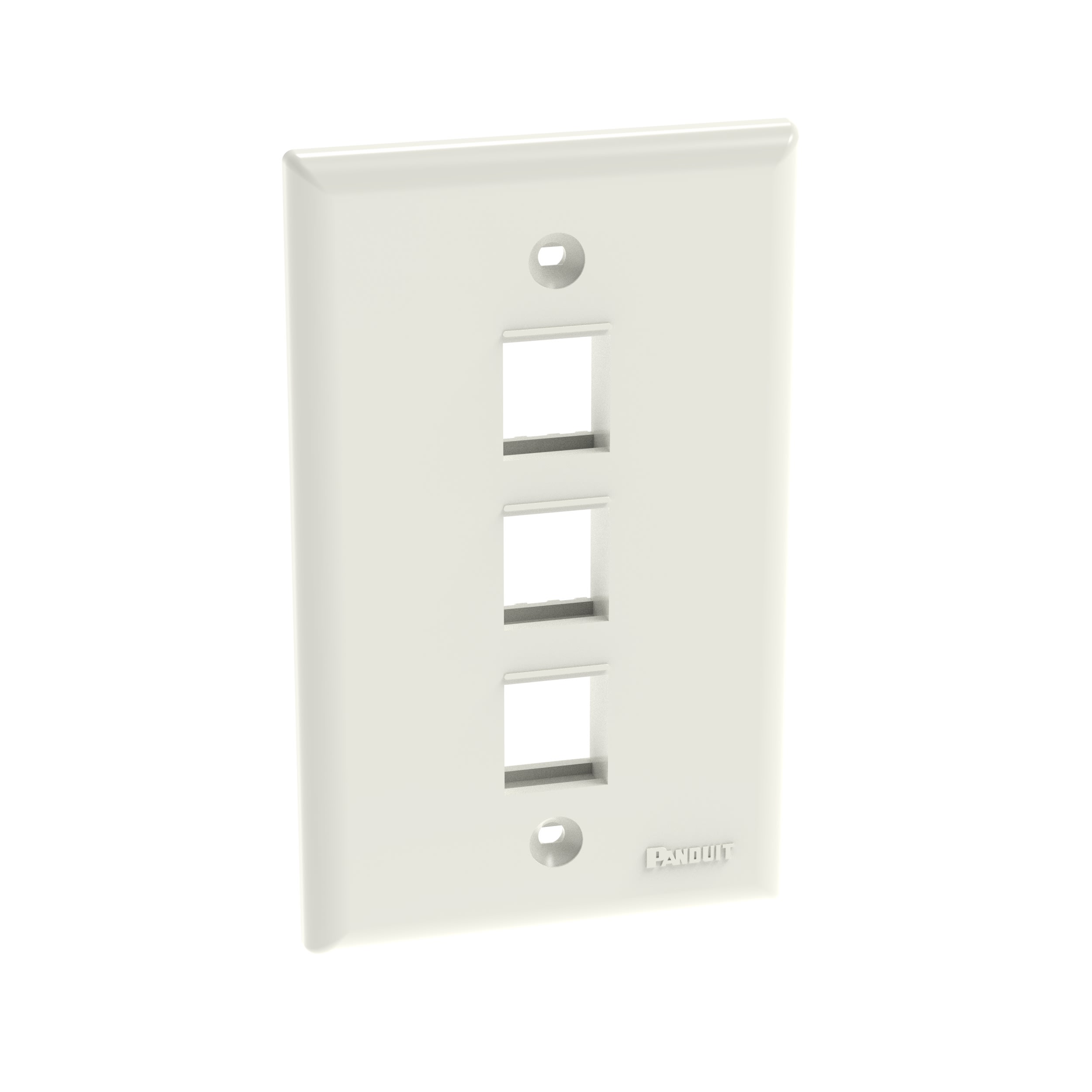 PANDUIT - PANNK3FNIW NK,3PT,SG,FLUSHMNT.FACEPLATE,IW,EA