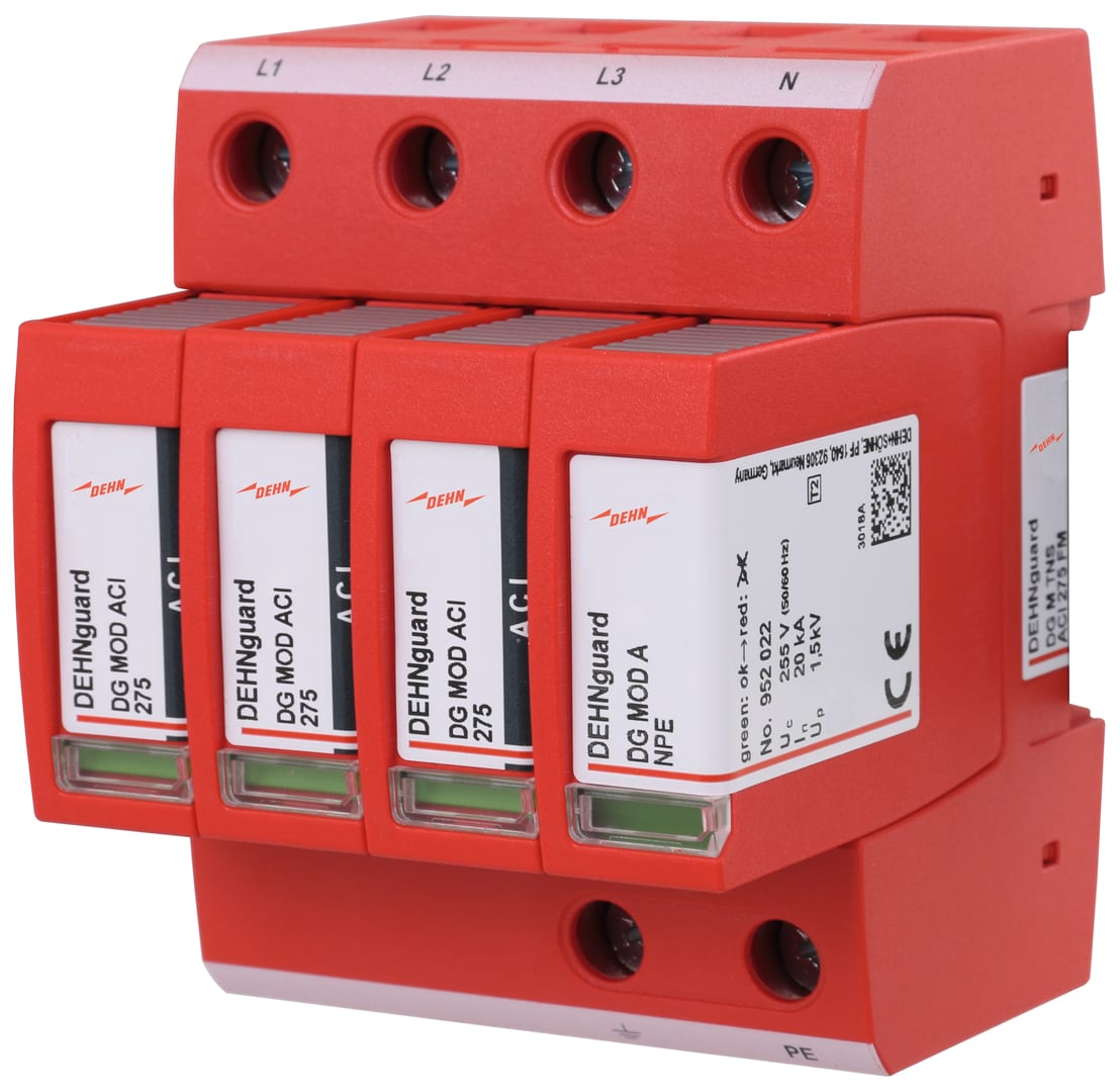 DEHN ITALIA SPA DEH952440 SPD T2 4P CON CONTATTO, FUSE INTEGRATO
