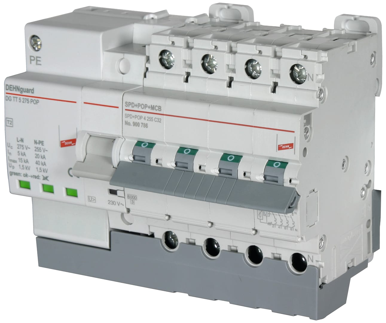DEHN ITALIA SPA DEH900786 POP+MCB+SPD 4 255 C32