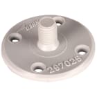 DEHN ITALIA SPA - DEH297025 Piastra da incollare D 40mm PA con perno filettato M8 con 4 fori