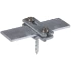DEHN ITALIA SPA - DEH286030 Staffa per piatto per Pt 30mm Fe/tZn con vite per legno5x50mm