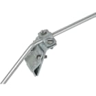 DEHN ITALIA SPA - DEH338000 Morsetto per grondaia Fe/tZn con riborda tura 13-25mm cavalotto a 2 viti per Td 7 -10mm