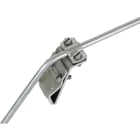 DEHN ITALIA SPA - DEH338001 Morsetto per grondaia Al con ribordatura 13-25mm cavalotto a 2 viti per Td 7-10m m