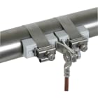DEHN ITALIA SPA - DEH540801 Fascetta per tubi per ambienti Ex D 27-8 9mm con collegamento a vite M10 Cu/gal S n-INOX