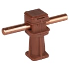 DEHN ITALIA SPA - DEH204027 Staffa portafilo DEHNsnap plastica marro ne H 36mm per Td 8mm con filetto M6