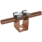DEHN ITALIA SPA - DEH207007 Staffa portafilo DEHNgrip Cu per Td 8mm H 20mm con foro di fissaggio 7,8mm
