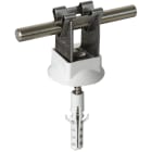DEHN ITALIA SPA - DEH207109 Staffa portafilo DEHNgrip INOX per Td 8m m H 20mm con tassello 8x40mm e vite per legno