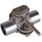 DEHN ITALIA SPA - DEH407012 Collare di messa a terra per tubo D 21mm con morsetto di coll. Td 4-10mm Zama/Fe /tZn