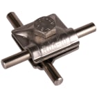 DEHN ITALIA SPA - DEH390059 Morsetto MV INOX per Td 8-10mm con vite esagonale