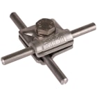 DEHN ITALIA SPA - DEH390551 Morsetto MV Al per Td 8-10mm con vite es agonale e grova