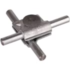 DEHN ITALIA SPA - DEH391060 Morsetto MV Fe/tZn per Td 10mm con vite a testa piatta