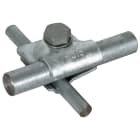 DEHN ITALIA SPA - DEH392050 Morsetto MV Fe/tZn per Td 8-10/16mm con vite esagonale e grova