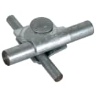 DEHN ITALIA SPA - DEH392060 Morsetto MV Fe/tZn per Td 8-10/16mm con vite a testa piatta