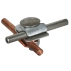 DEHN ITALIA SPA - DEH390267 Morsetto MMV Cu-Fe/tZn per Td 6-8mm con vite a testa piatta e dado