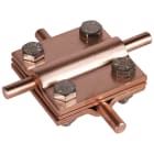 DEHN ITALIA SPA - DEH319207 Morsetto a croce Cu per Td 8-10/8-10mm - Td 8-10/Pt 30mm-Pt 30/30mm con piastra int.