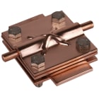 DEHN ITALIA SPA - DEH321047 Morsetto a croce Cu per Td 8-10/Pt 30-40 mm Pt 30-40/30-40mm con piastra intermed ia