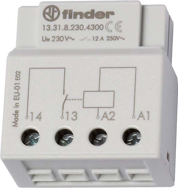 FINDER S.P.A. - FIN133180124300 RELE MONOSTABILE DA RETROFRUTTO 1NO 12A
