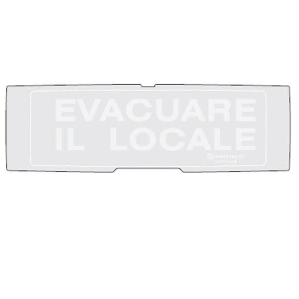 NOTIFIER ITALIA SR - NOTP-PAN1-P-EVL-G PELL.EVAQUARE IL LOCALE FONDO GRIGIO