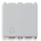 VIMAR SPA - VIW14008.2.C.SL Pulsante 1P NO 10A campanello 2M Silver