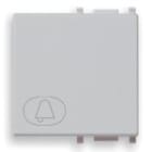 VIMAR SPA - VIW14022.C.SL TASTO 2M SIMBOLO CAMPANELLO SILVER