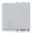 VIMAR SPA - VIW14022.L.SL TASTO 2M SIMBOLO LUCE SILVER