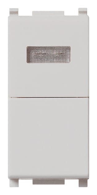 VIMAR SPA VIW14068.B.SL PULSANTE 1P NO 10A + SPIA BIANCA SILVER