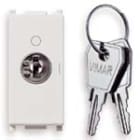 VIMAR SPA - VIW14083.S.CU Interr. 2P 16(3)A+chiave unif.OFF bianco