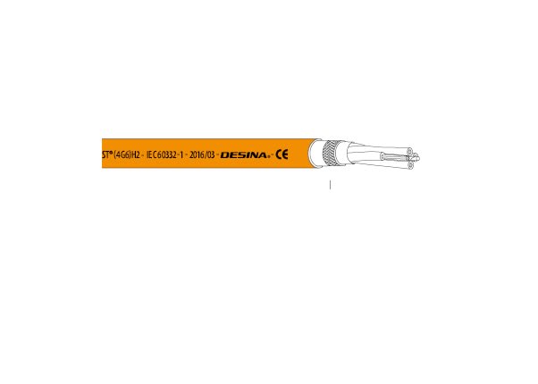 TE.CO. SRL - TEO25975 CAVO FRX ( 4G 4 )ST NE.SI.ARANCIO