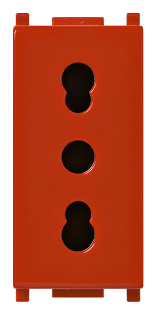 VIMAR SPA VIW14203.AB.R PRESA 2P+T16A P17/11 ANTIBATTERICO ROSSO