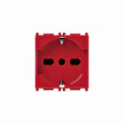 VIMAR SPA - VIW14210.R PRESA 2P+T 16A UNIVERSALE ROSSO