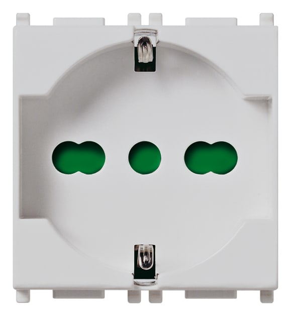 VIMAR SPA VIW14210.SL PRESA 2P+T 16A UNIVERSALE SILVER