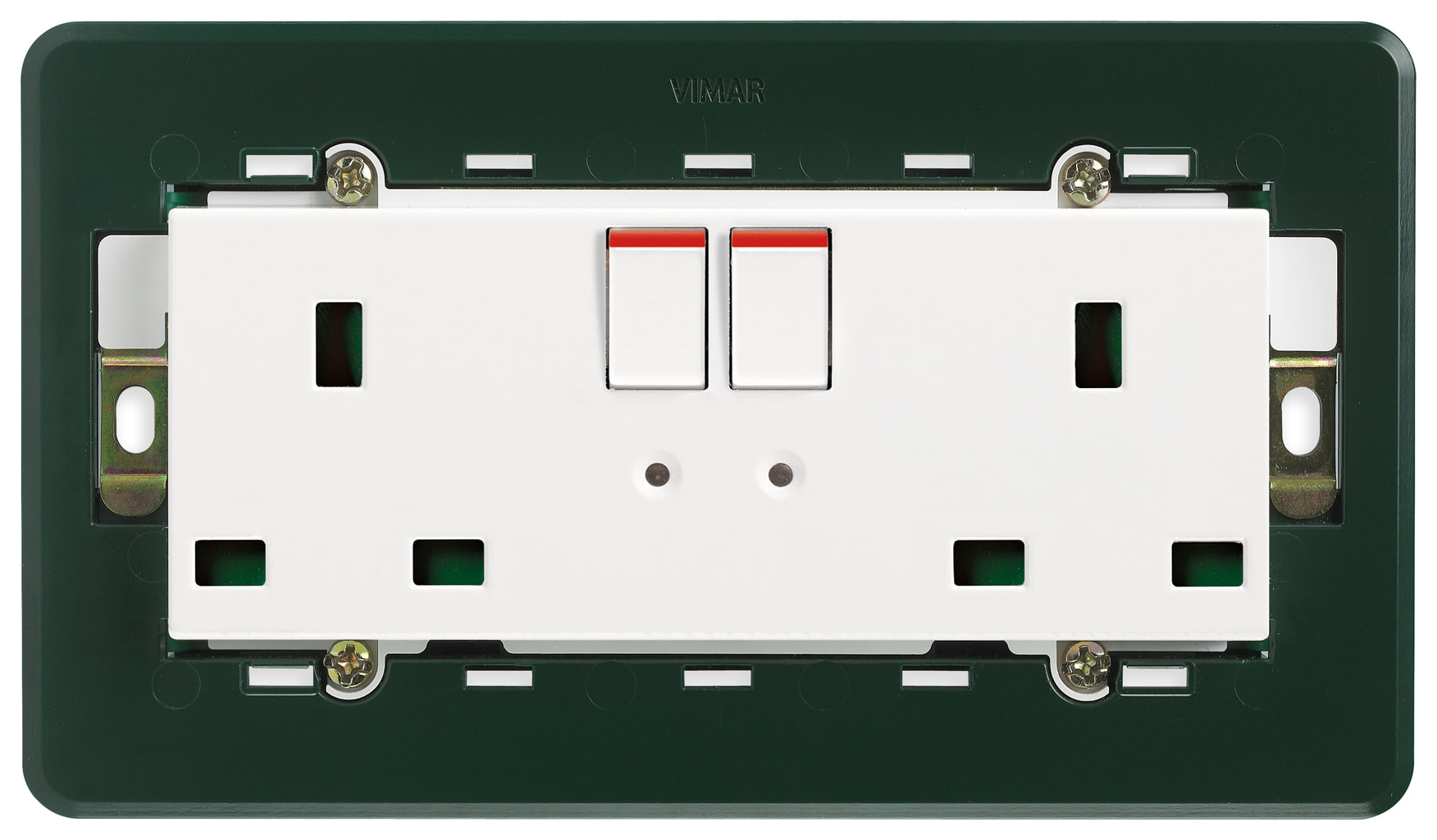 VIMAR SPA VIW14222 2 PRESE 2P+T 13A INGLESE INTERR. BIANCO