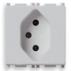 VIMAR SPA - VIW14226.SL PRESA 2P+T 10A SVIZZERO TIPO 13 SILVER