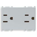 VIMAR S.P.A. - VIW14246.SL DUE PRESE 2P+T 15A USA+SASO SILVER