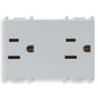 VIMAR SPA - VIW14246.SL DUE PRESE 2P+T 15A USA+SASO SILVER