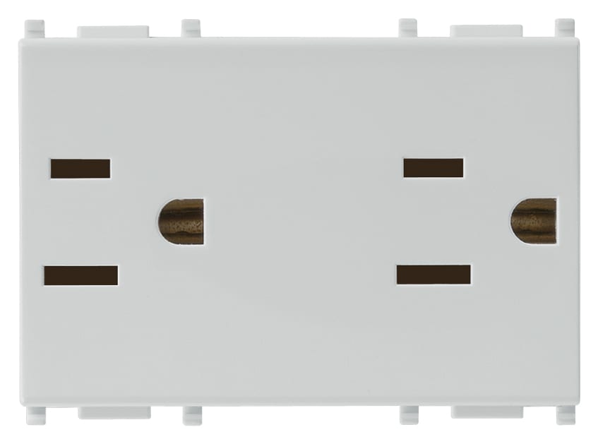 VIMAR SPA VIW14246.SL DUE PRESE 2P+T 15A USA+SASO SILVER