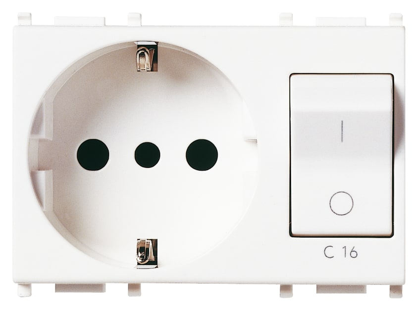 VIMAR SPA VIW14276 PRESA 2P+T 16A P30 INTB+MT C16 BIANCO