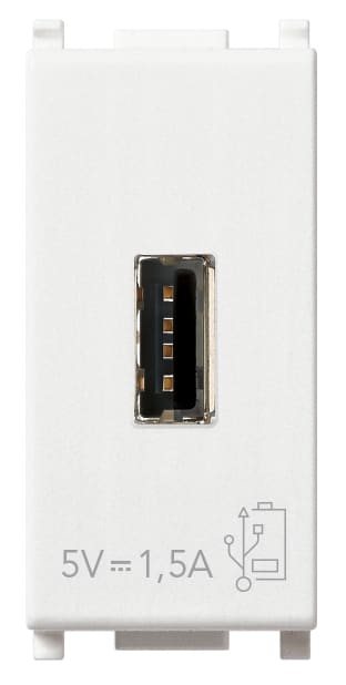 VIMAR SPA VIW14292 UNITA ALIMENTAZIONE USB 5V1,5A 1M BIANCO