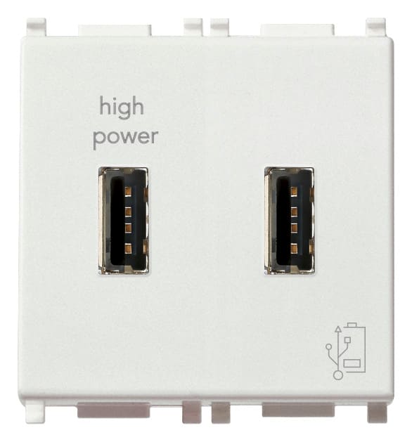 VIMAR SPA VIW14295 UNITA ALIMENTAZIONE USB 5V2,1A 2M BIANCO