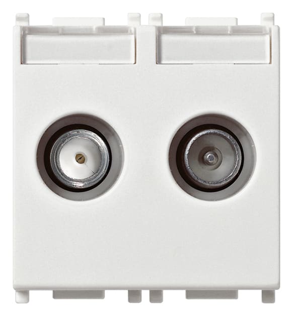 VIMAR S.P.A. - VIW14302.01 PRESA TV-RD-SAT DIRETTA 2 USCITE BIANCO