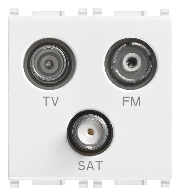 VIMAR SPA VIW14303 PRESA TV-FM-SAT DIRETTA 3 USCITE BIANCO