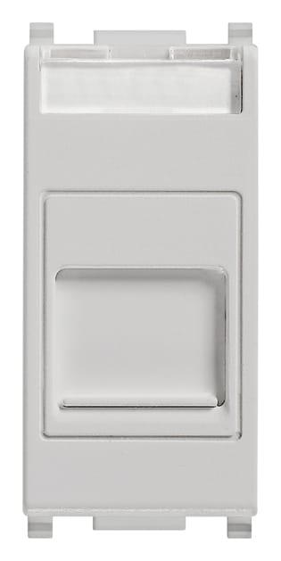 VIMAR SPA VIW14322.SL PRESA RJ11 6/4 CON PORTELLO SILVER