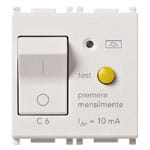 VIMAR S.P.A. - VIW14411.06 INTERRUTTORE MTDIFF. 1P+N C6 10MA BIANCO