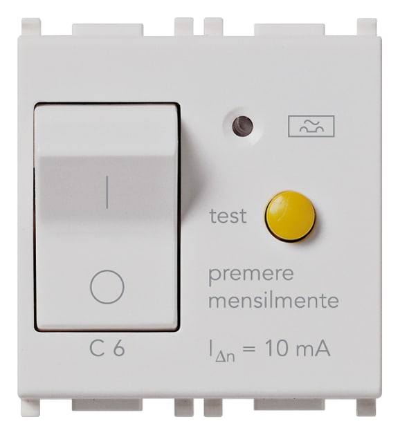 VIMAR SPA VIW14411.06.SL INTERRUTTORE MTDIFF. 1P+N C6 10MA SILVER